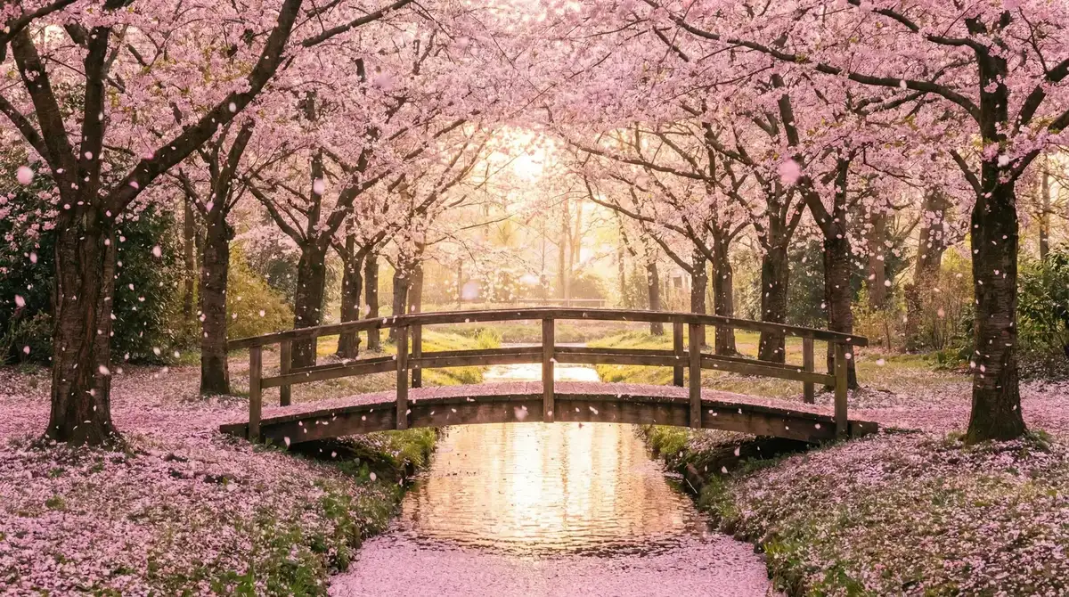 樱花桥畔 - 可疑的美容院 韩国 唯美风景